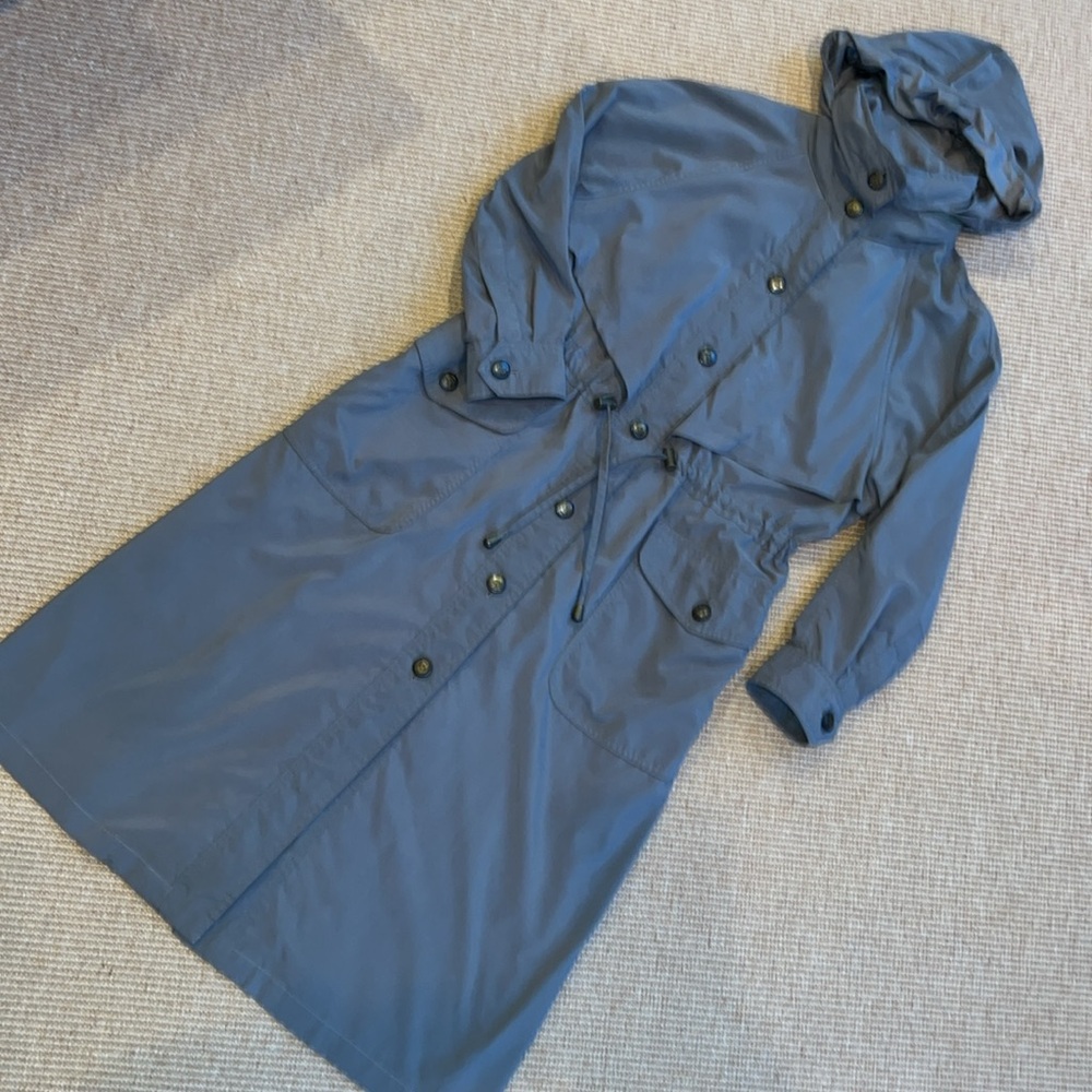 TravelSmith Trench Coat Army Green